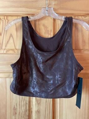 Mono B Brown Metallic Sports Bra